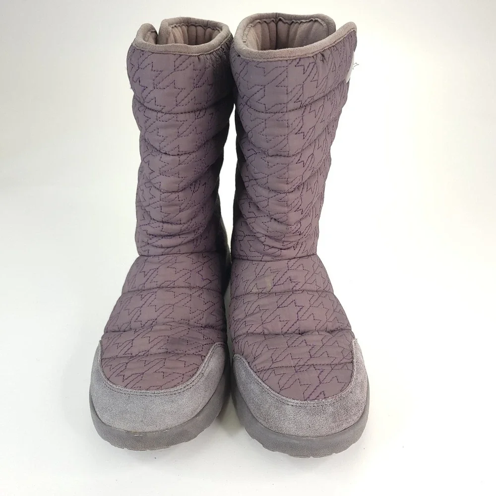 UGG Australia‎ Boots Girls 6 Purple Puffy Stars 3 Snaps on Side Hearts on Soles